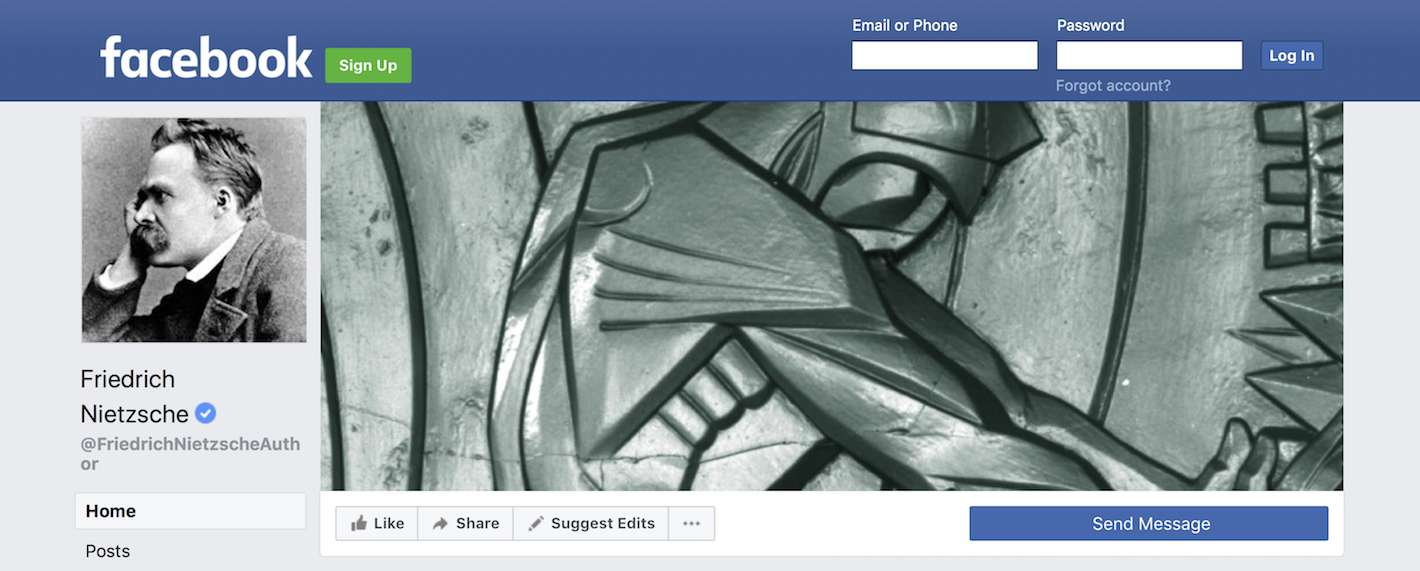 Nietzsche on Facebook