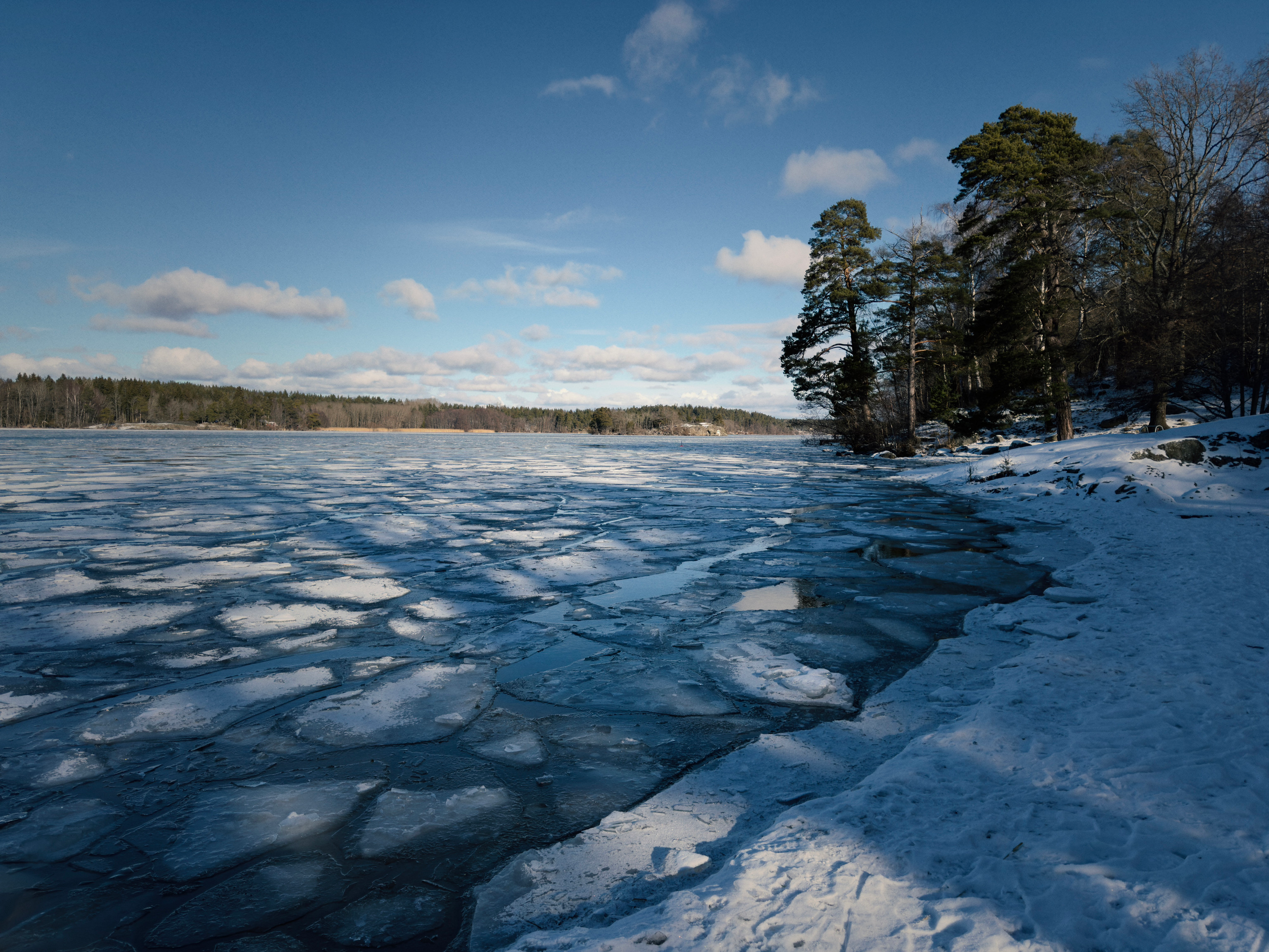 Broken lake